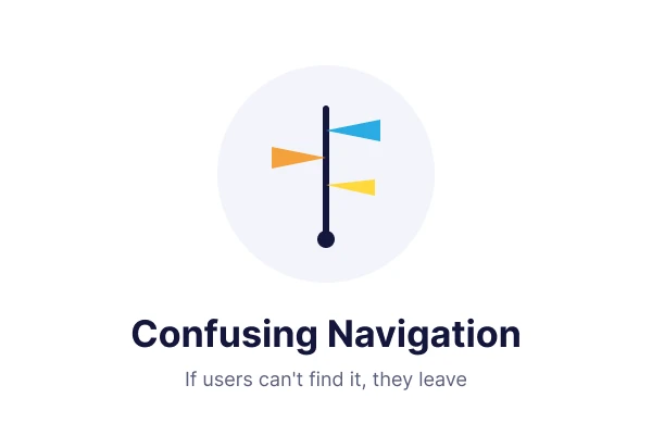 Confusing website navigation icon - sign your website needs a redesign